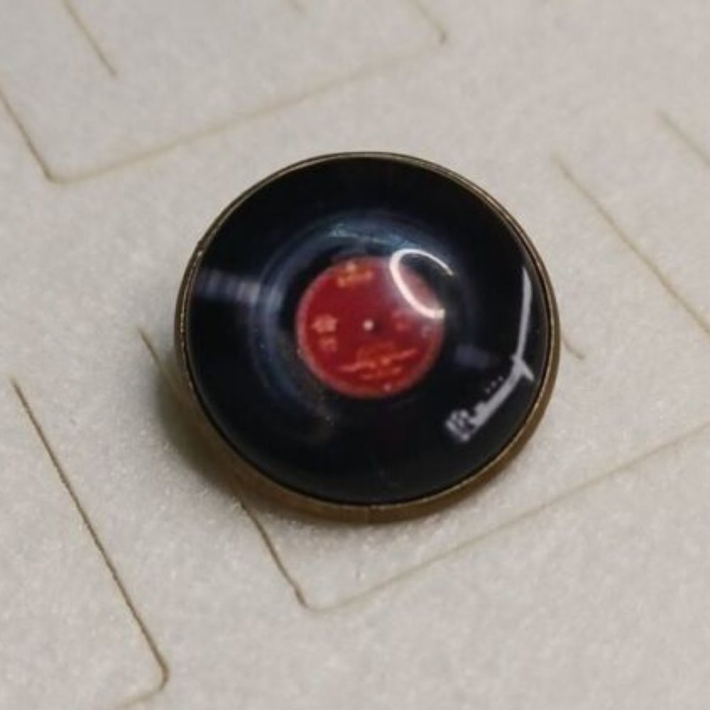 Old School Vinyl Record Lapel Pin